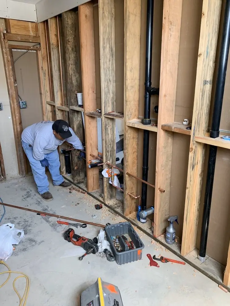 Commercial rough-in plumbing for Water Heater Replacement in West Glen